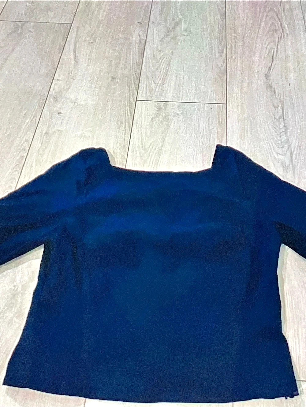 Maeve Polka Dot Blouse in Blue Size XL